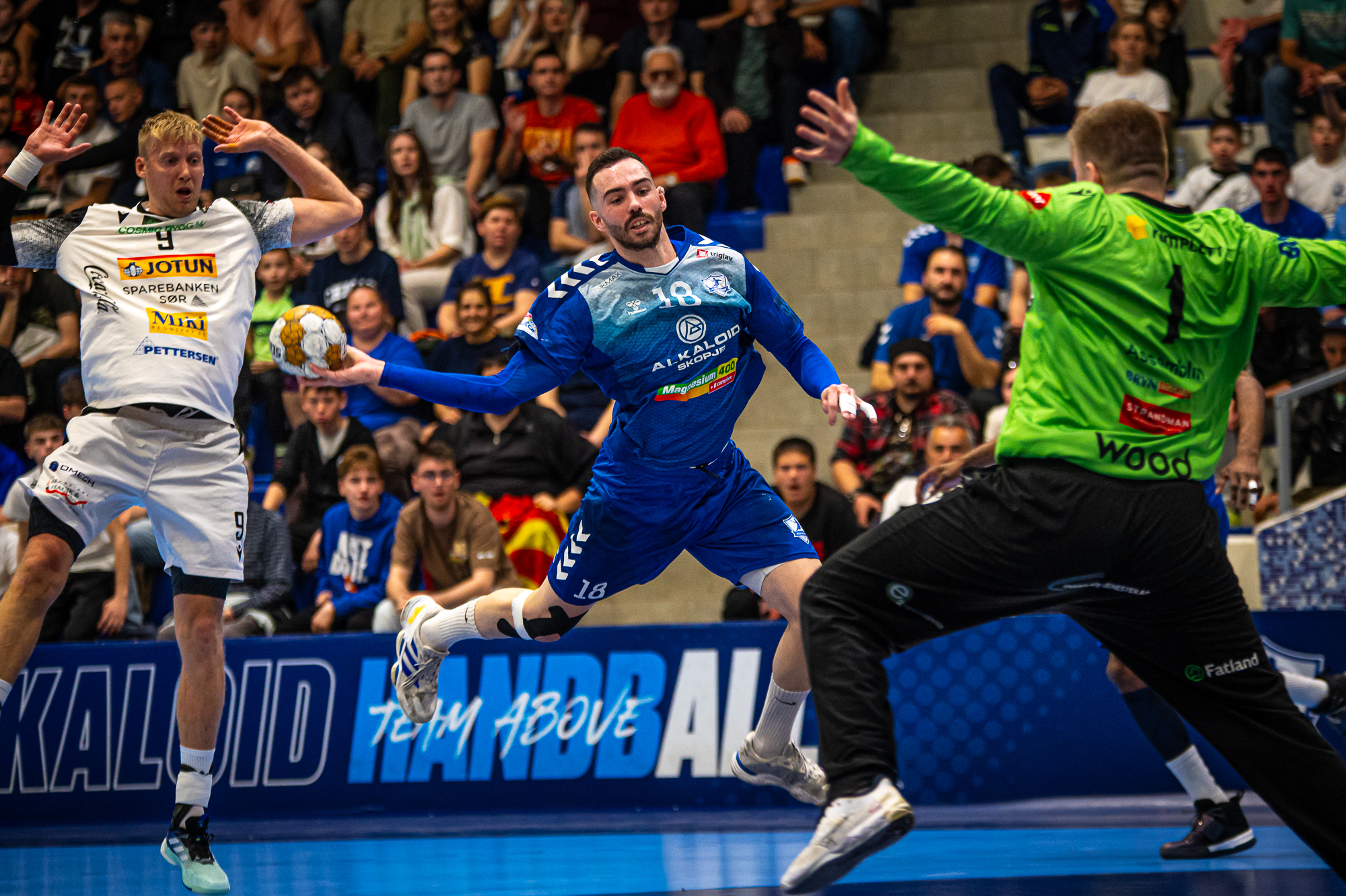 AEK Athens and HC Alkaloid use home advantage